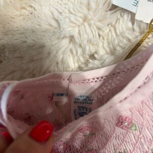 6 M smocked/hand beaded and never worn!